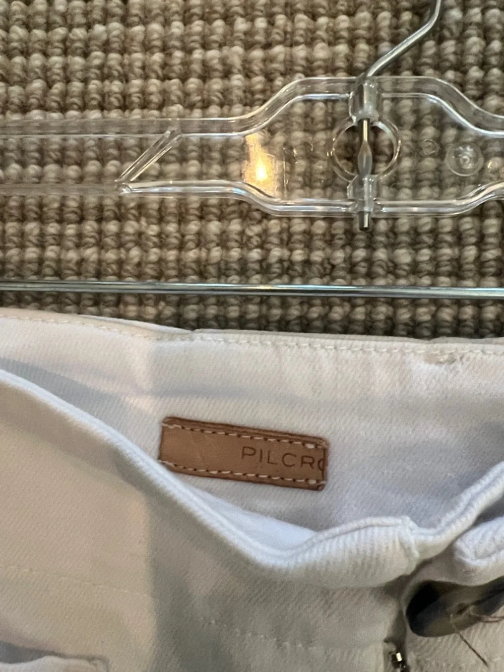 Pilcro Wide-Leg White Pants from Anthropologie - Picture 2 of 3